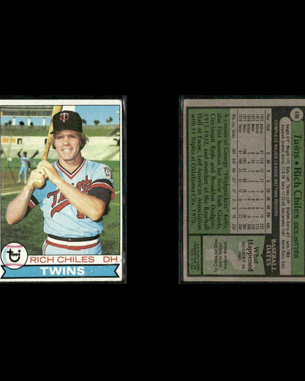 Minnesota Twins 1979 Topps Baseball 61-Card Lot Topps VG