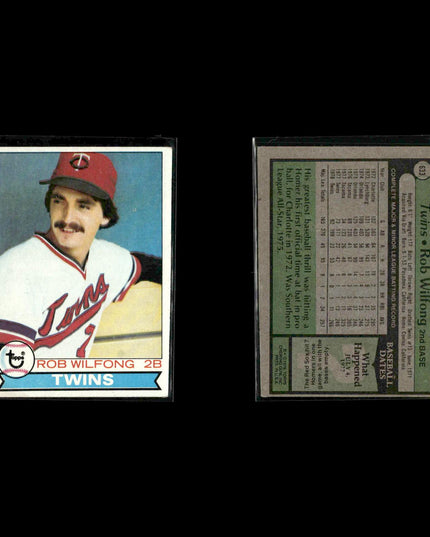 Minnesota Twins 1979 Topps Baseball 61-Card Lot Topps VG