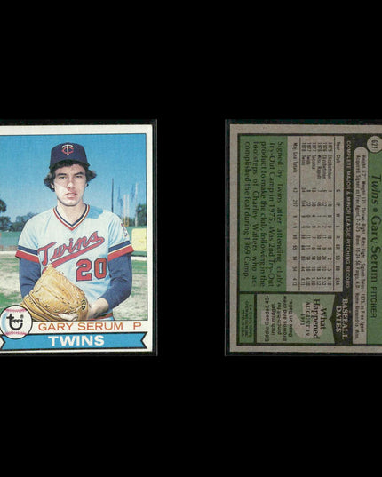 Minnesota Twins 1979 Topps Baseball 61-Card Lot Topps VG