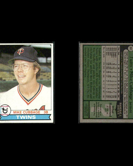 Minnesota Twins 1979 Topps Baseball 61-Card Lot Topps VG