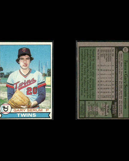 Minnesota Twins 1979 Topps Baseball 61-Card Lot Topps VG