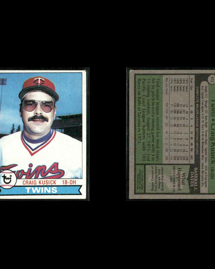 Minnesota Twins 1979 Topps Baseball 61-Card Lot Topps VG