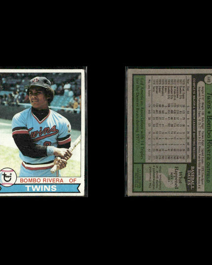 Minnesota Twins 1979 Topps Baseball 61-Card Lot Topps VG