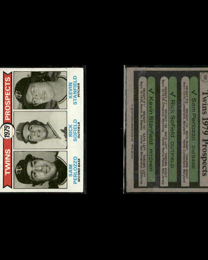 Minnesota Twins 1979 Topps Baseball 61-Card Lot Topps VG