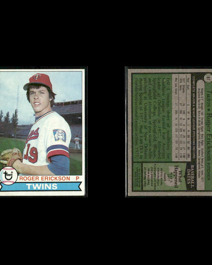 Minnesota Twins 1979 Topps Baseball 61-Card Lot Topps VG