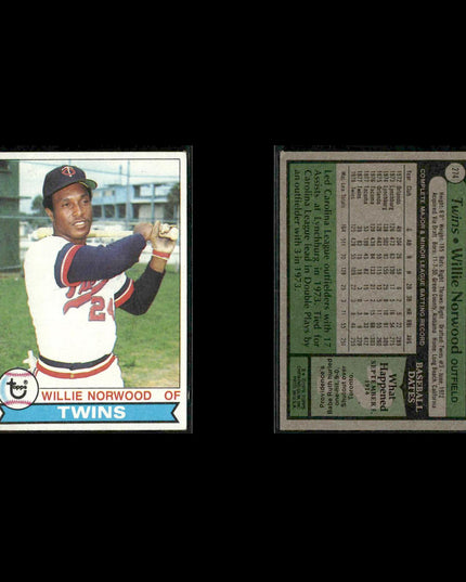 Minnesota Twins 1979 Topps Baseball 61-Card Lot Topps VG