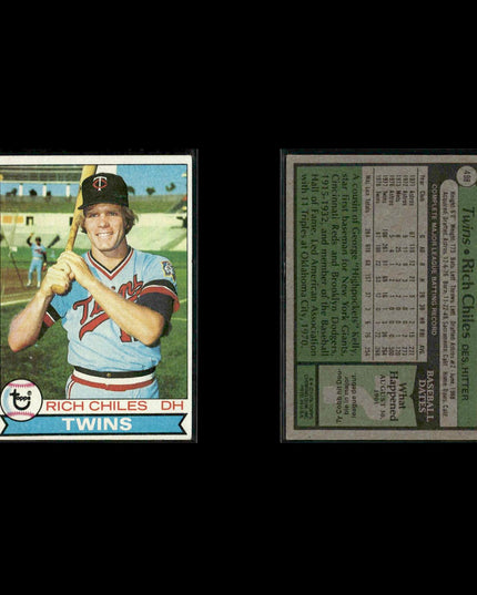 Minnesota Twins 1979 Topps Baseball 61-Card Lot Topps VG