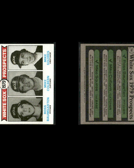 Chicago White Sox 1979 Topps Baseball 48-Card Lot Topps VG