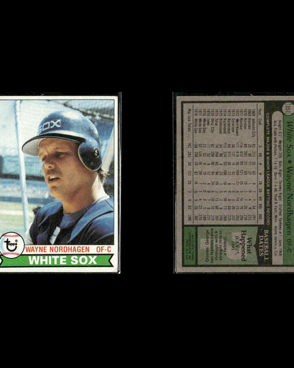Chicago White Sox 1979 Topps Baseball 48-Card Lot Topps VG