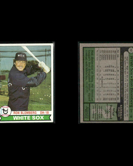 Chicago White Sox 1979 Topps Baseball 48-Card Lot Topps VG