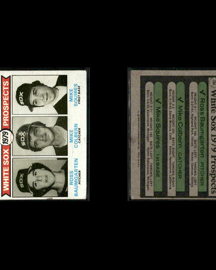 Chicago White Sox 1979 Topps Baseball 48-Card Lot Topps VG