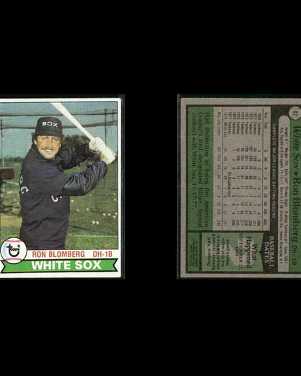 Chicago White Sox 1979 Topps Baseball 48-Card Lot Topps VG