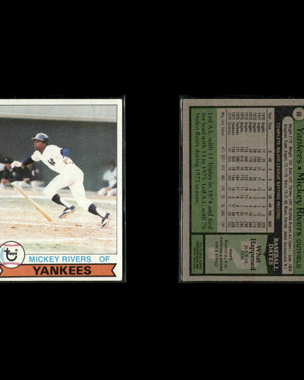 New York Yankees 1979 Topps Baseball 31-Card Lot Topps VG