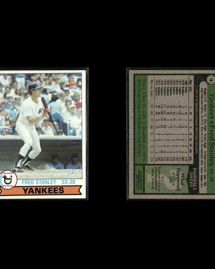 New York Yankees 1979 Topps Baseball 31-Card Lot Topps VG
