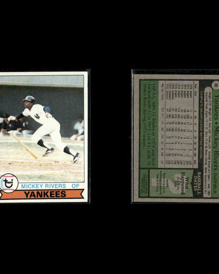 New York Yankees 1979 Topps Baseball 31-Card Lot Topps VG