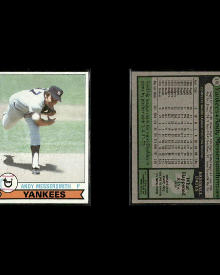 New York Yankees 1979 Topps Baseball 31-Card Lot Topps VG