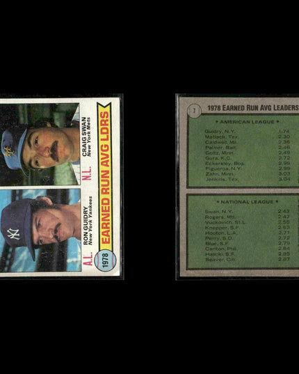 New York Yankees 1979 Topps Baseball 31-Card Lot Topps VG