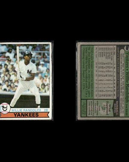 New York Yankees 1979 Topps Baseball 31-Card Lot Topps VG