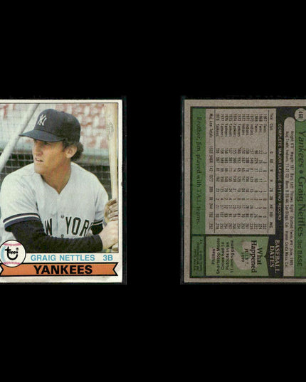 New York Yankees 1979 Topps Baseball 31-Card Lot Topps VG