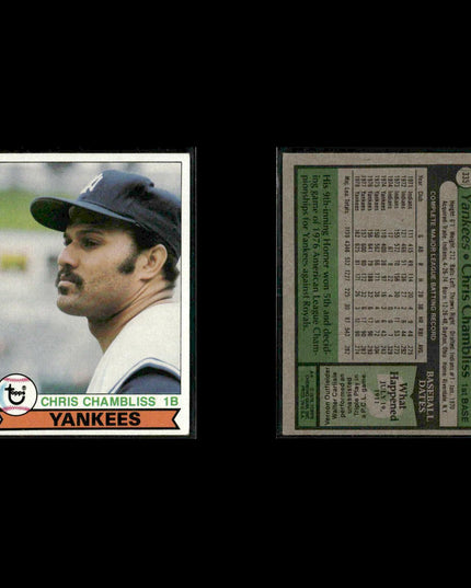 New York Yankees 1979 Topps Baseball 31-Card Lot Topps VG