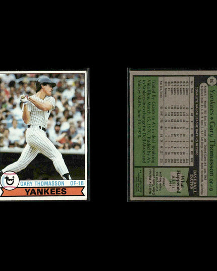 New York Yankees 1979 Topps Baseball 31-Card Lot Topps VG