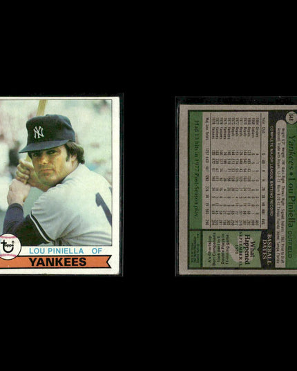 New York Yankees 1979 Topps Baseball 31-Card Lot Topps VG