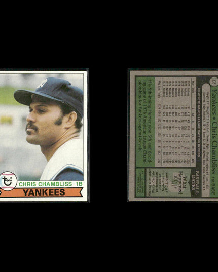 New York Yankees 1979 Topps Baseball 31-Card Lot Topps VG