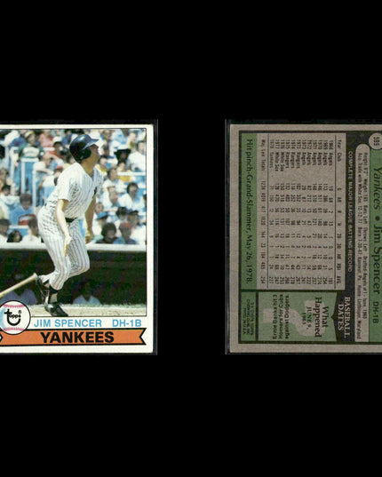 New York Yankees 1979 Topps Baseball 31-Card Lot Topps VG