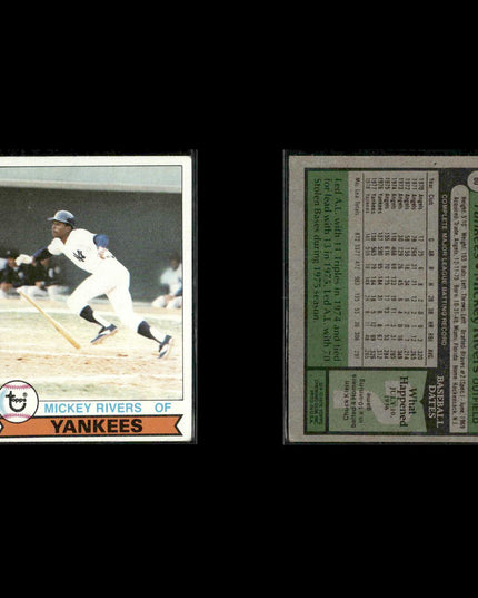 New York Yankees 1979 Topps Baseball 31-Card Lot Topps VG