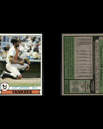 New York Yankees 1979 Topps Baseball 31-Card Lot Topps VG