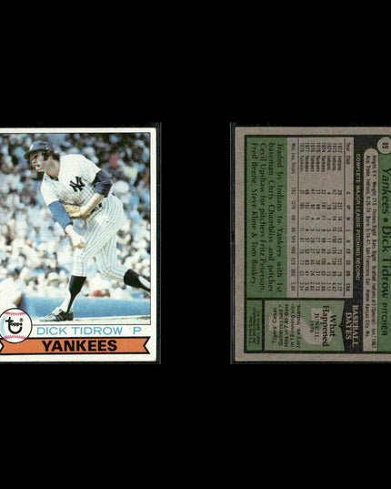 New York Yankees 1979 Topps Baseball 31-Card Lot Topps VG