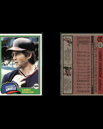 California Angels 1981 Topps Baseball 45-Card Lot Topps VG