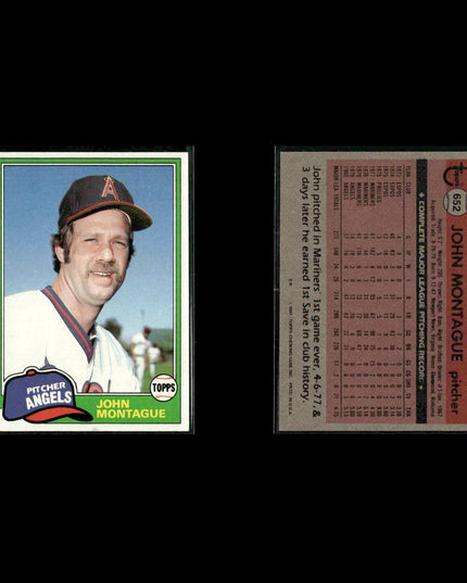 California Angels 1981 Topps Baseball 45-Card Lot Topps VG