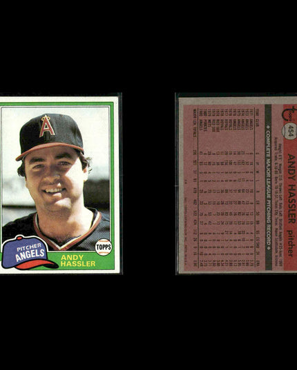 California Angels 1981 Topps Baseball 45-Card Lot Topps VG