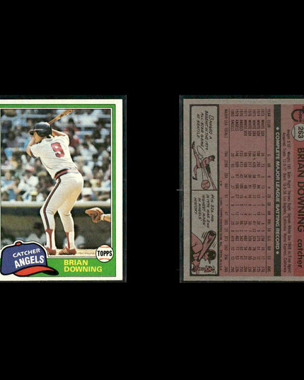 California Angels 1981 Topps Baseball 45-Card Lot Topps VG