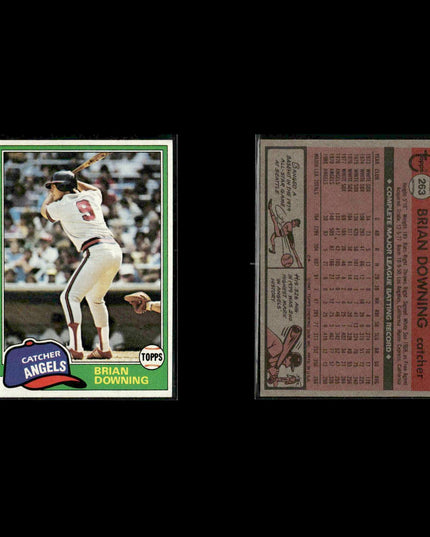California Angels 1981 Topps Baseball 45-Card Lot Topps VG
