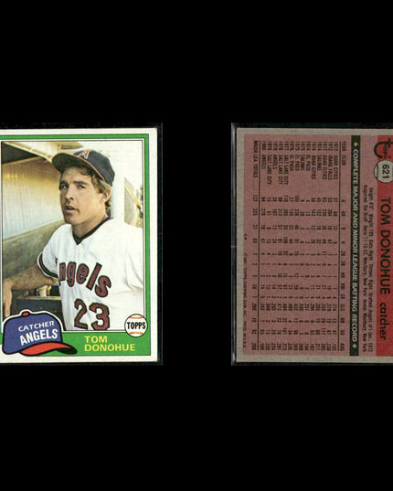 California Angels 1981 Topps Baseball 45-Card Lot Topps VG