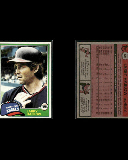 California Angels 1981 Topps Baseball 45-Card Lot Topps VG