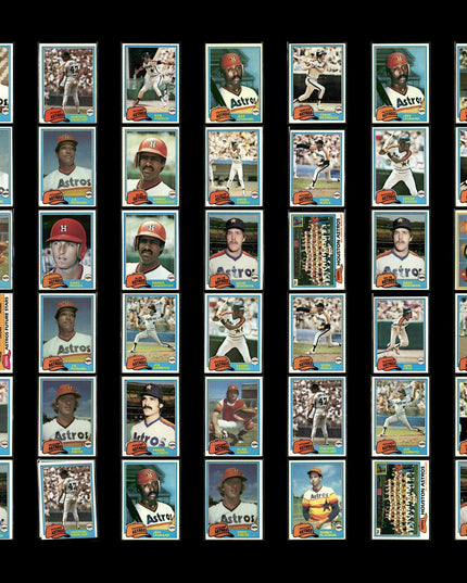 Houston Astros 1981 Topps Baseball 42-Card Lot Topps VG