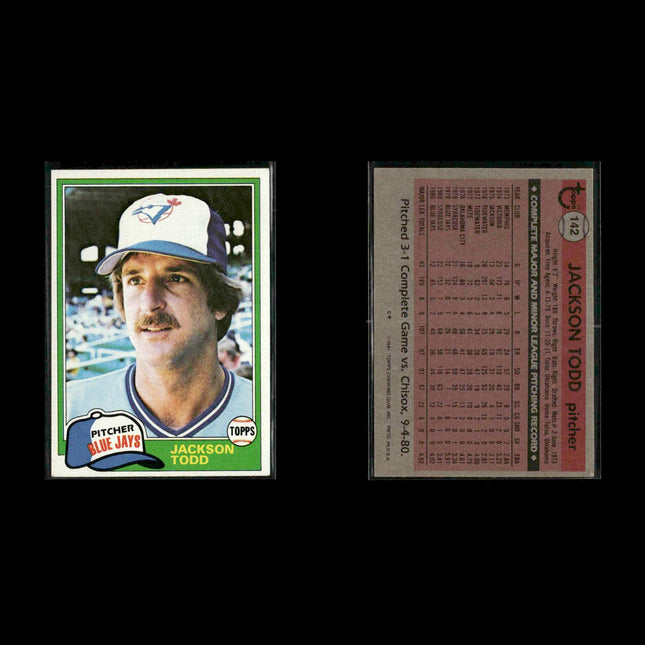 Toronto Blue Jays 1981 Topps Baseball 39-Card Lot Topps VG