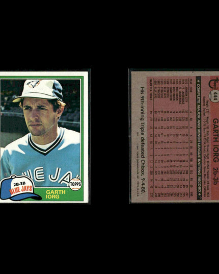 Toronto Blue Jays 1981 Topps Baseball 39-Card Lot Topps VG