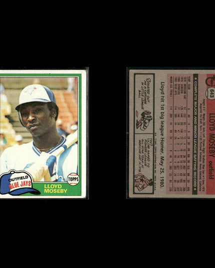 Toronto Blue Jays 1981 Topps Baseball 39-Card Lot Topps VG