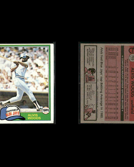 Toronto Blue Jays 1981 Topps Baseball 39-Card Lot Topps VG