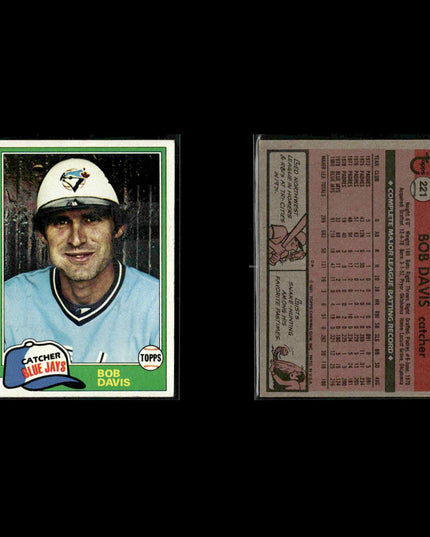 Toronto Blue Jays 1981 Topps Baseball 39-Card Lot Topps VG