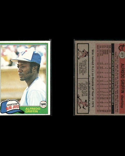 Toronto Blue Jays 1981 Topps Baseball 39-Card Lot Topps VG