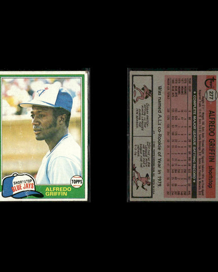 Toronto Blue Jays 1981 Topps Baseball 39-Card Lot Topps VG