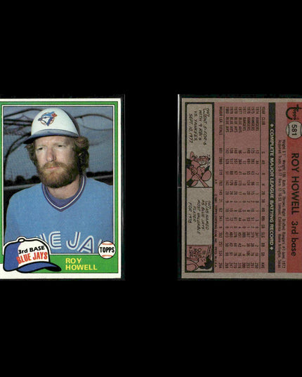 Toronto Blue Jays 1981 Topps Baseball 39-Card Lot Topps VG