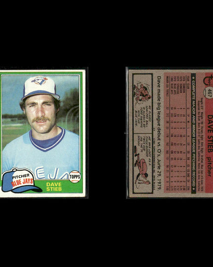 Toronto Blue Jays 1981 Topps Baseball 39-Card Lot Topps VG