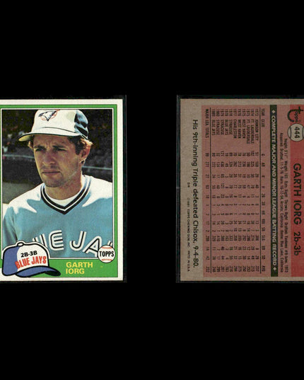 Toronto Blue Jays 1981 Topps Baseball 39-Card Lot Topps VG