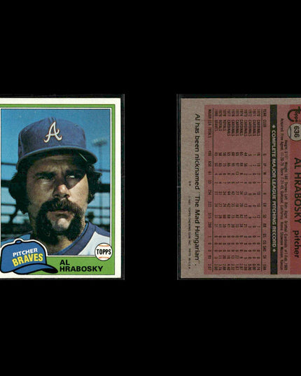 Atlanta Braves 1981 Topps Baseball 40-Card Lot Topps VG